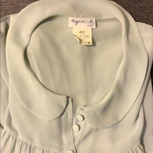 Sheer grey blouse